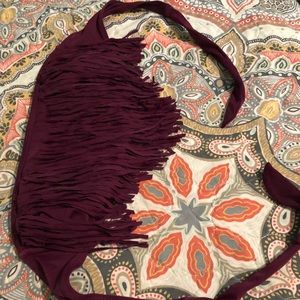 Fringe bathing suit top